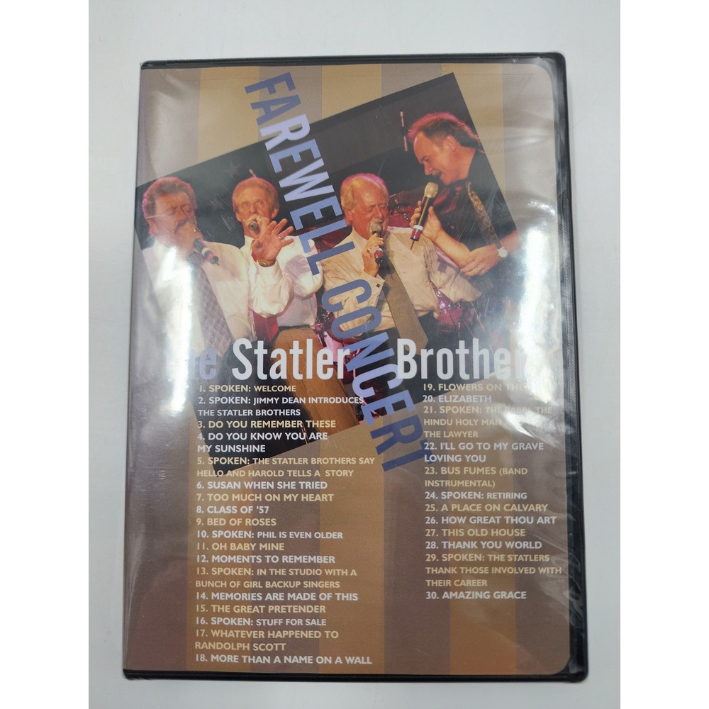 The Statler Brothers Farewell Concert DVD 2003 Live Final Performance New Sealed
